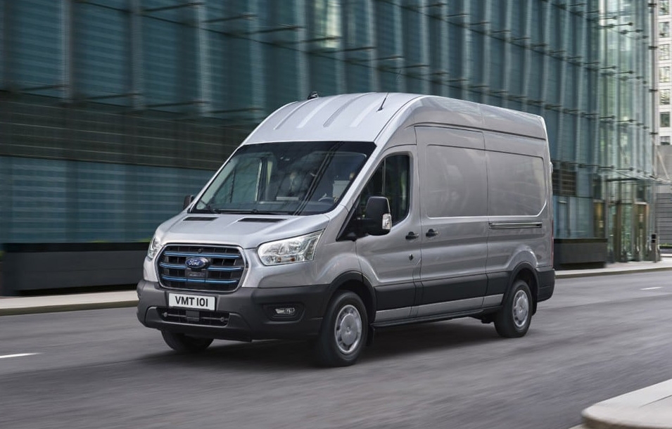 Ford E-Transit Driving