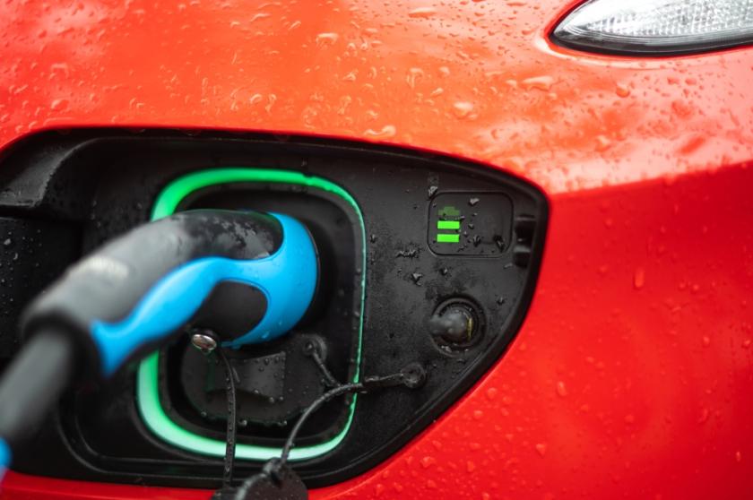 Car Charging In Rain