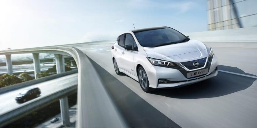 nissan leaf front angle